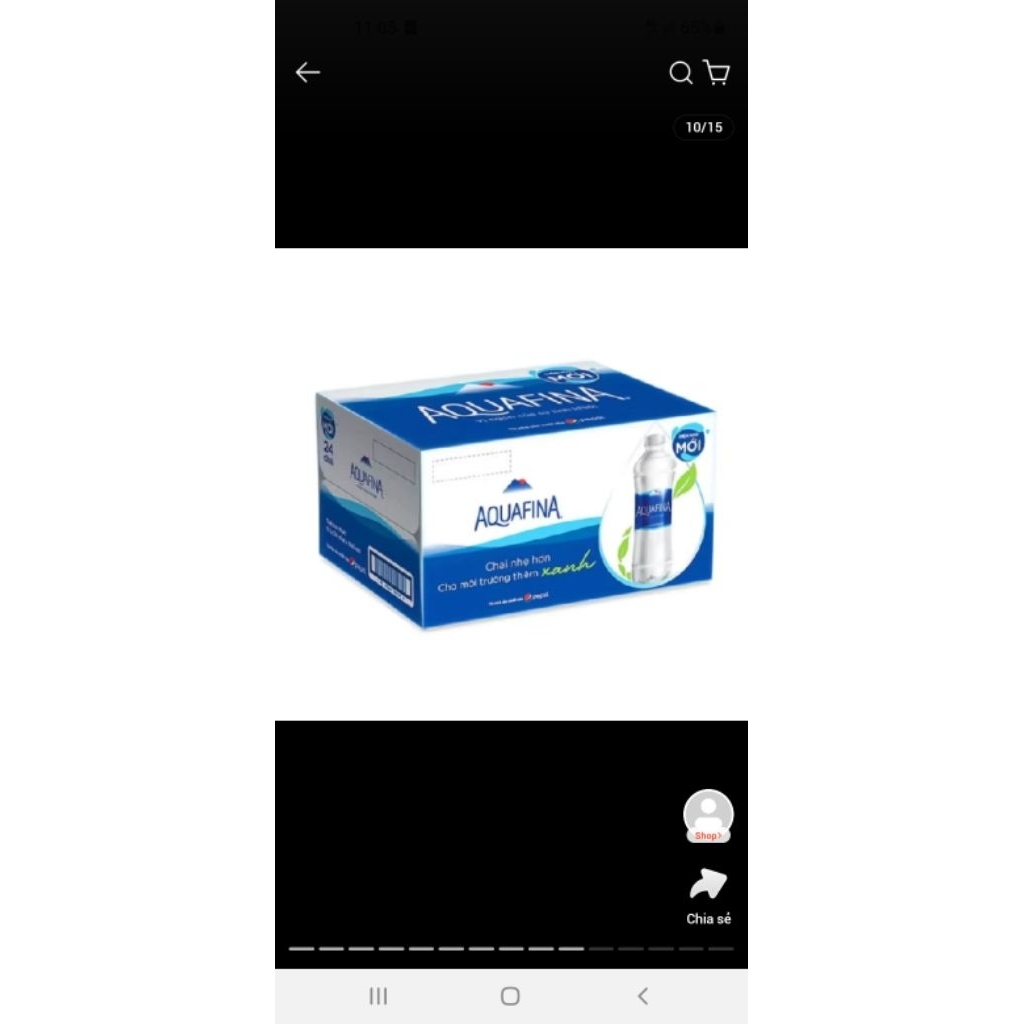 Thùng nước tinh khiết Aquafina đóng thùng carton siêu tiết kiệm