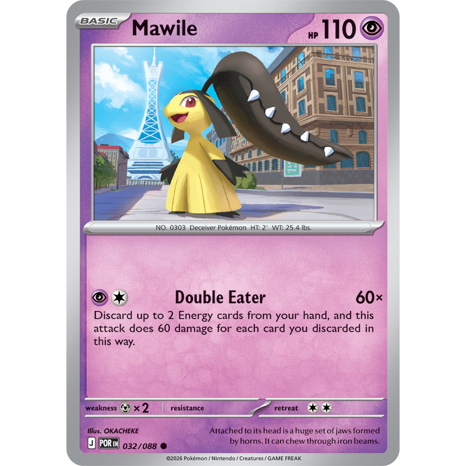 [KW2 Pokemon] [EN] Thẻ 032/088 Mawile - POREN