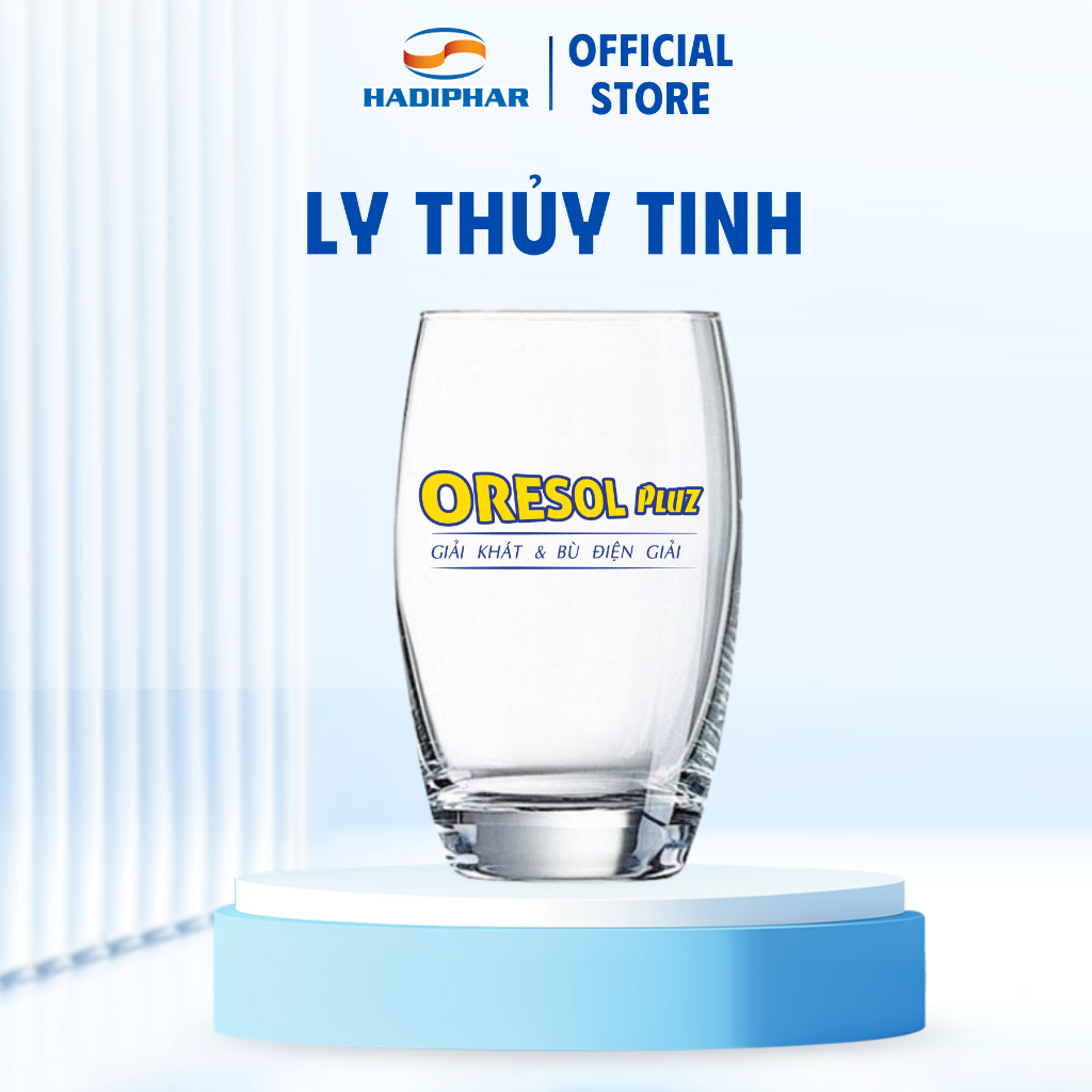 [Hàng tặng không bán] Ly thủy tinh ORESOL PLUZ