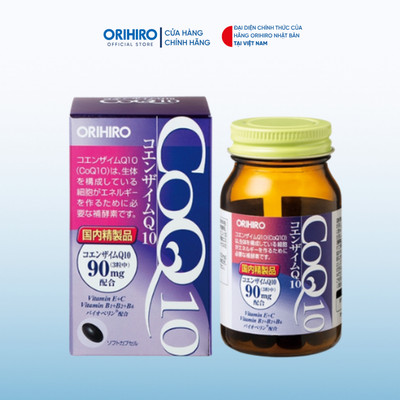 Viên uống hỗ trợ tim mạch Coenzyme Q10 Orihiro 90 viên