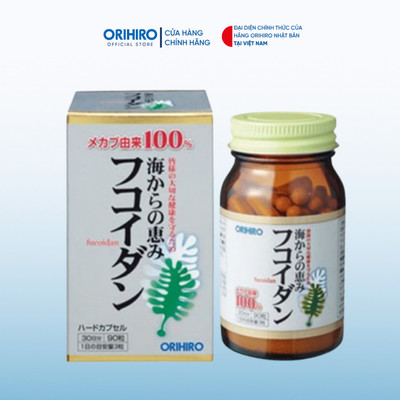 Tảo Fucoidan Orihiro 90 viên (BẢO HÀNH 3 THÁNG) viên nhỏ dễ uống