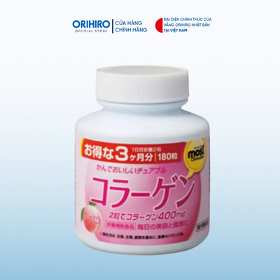 Viên nhai bổ sung Collagen Orihiro Most Chewable 180 viên