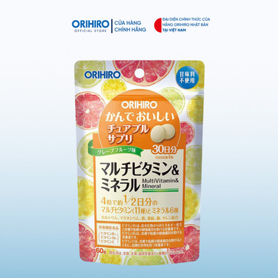 Viên bổ sung Vitamin và khoáng chất Orihiro dạng túi 120 viên