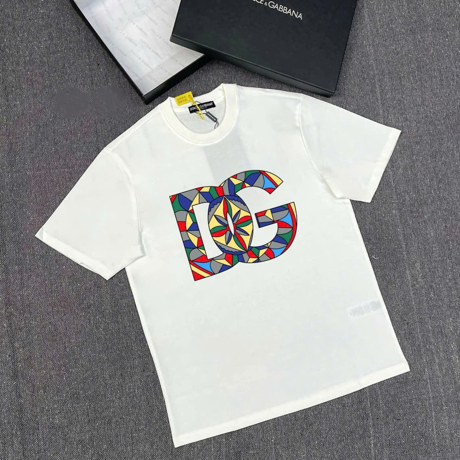 Áo phông nam D.G in logo 3d sắc net cotton mềm mịn thoáng mát phong cách trẻ trung