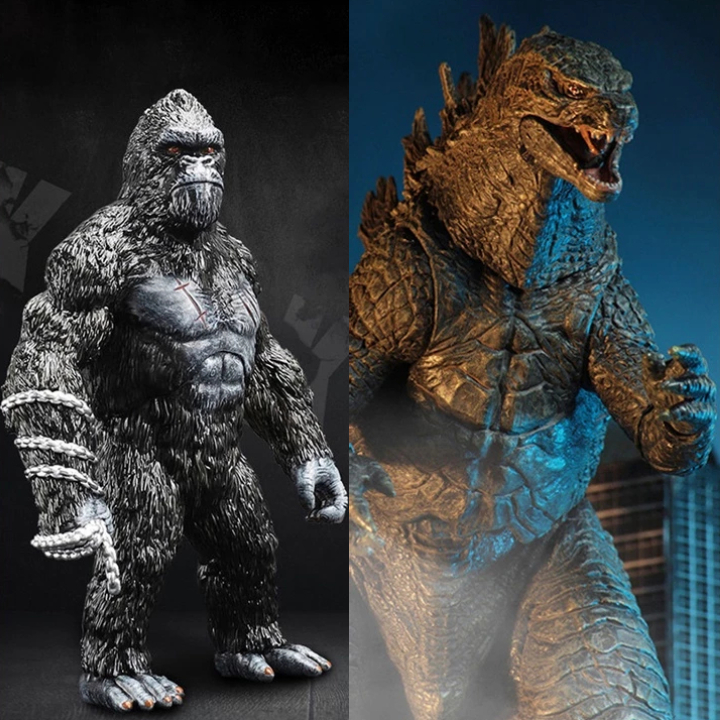 Mô Hình Đồ Chơi Gozilla Và King Kong – Bộ Đôi Quái Thú Đại Chiến, Mô Phỏng Trận Chiến Kịch Tính