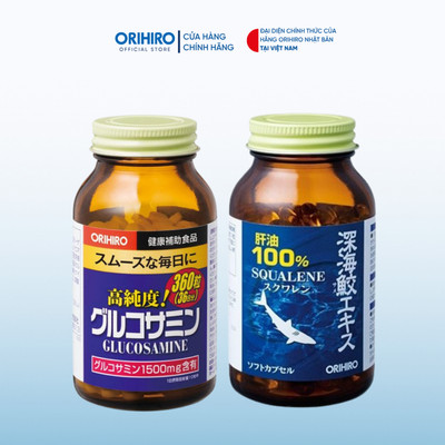 Sản phẩm Viên uống Giảm đau và Phục hồi xương khớp Orihiro hiệu quả ( Glu 360 + Sụn 180 )