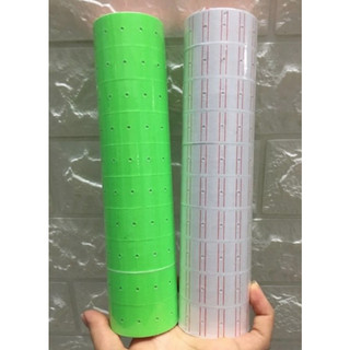 01 cuộn tem giá 1.5cm dùng cho máy bấm giá – Nhãn dán giá tiền, giấy in thấm mực nhanh