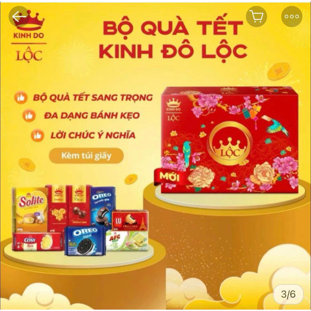 Bộ quà tết Kinh Đô Lộc gồm 8 món date tháng 10