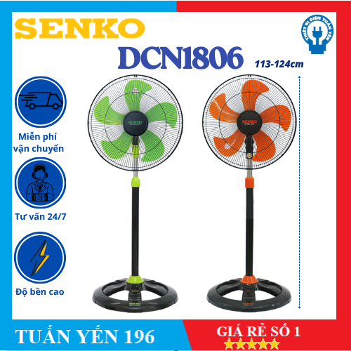 Quạt đứng công nghiệp Senko Mã Mới DCN1801 Thay Thế mã cũ DCN1806 thay thế DCN108, Công Suất 75W- Bả