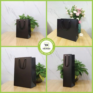 Túi giấy đựng quà (màu đen - giấy dày), đựng phụ kiện thời trang, mỹ phẩm...