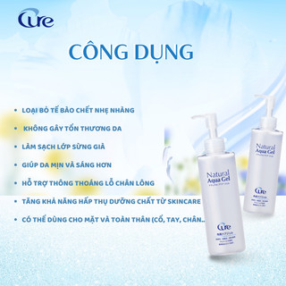 Tẩy da chết Cure 250gr Nhật Bản