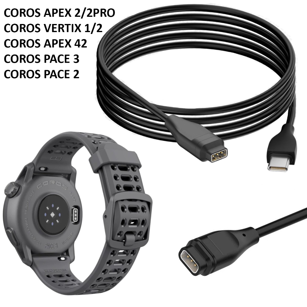 Cáp Sạc USB C cho Coros Pace 2 / Coros Pace 3 / Coros Apex 2,2 Pro / APEX 42 / Coros Vertix 1,2