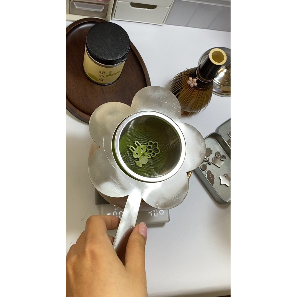 Khay đỡ ray lọc matcha inox 304 (1 loại) kèm lưới tròn