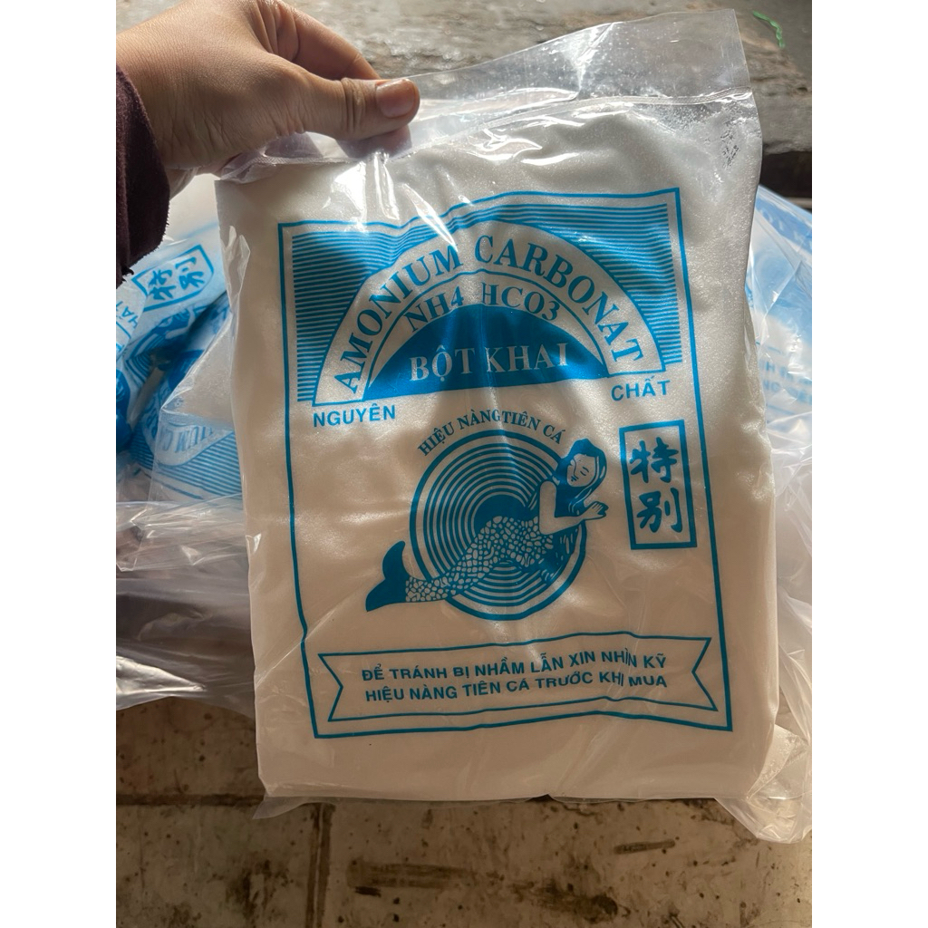 1kg bột khai làm bánh, tẩy công nghiệp (NH4HCO3)