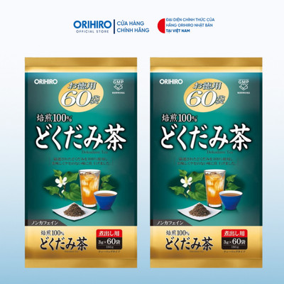 Combo 2 gói Trà diếp cá Orihiro thanh nhiệt, giải độc 60 ngày