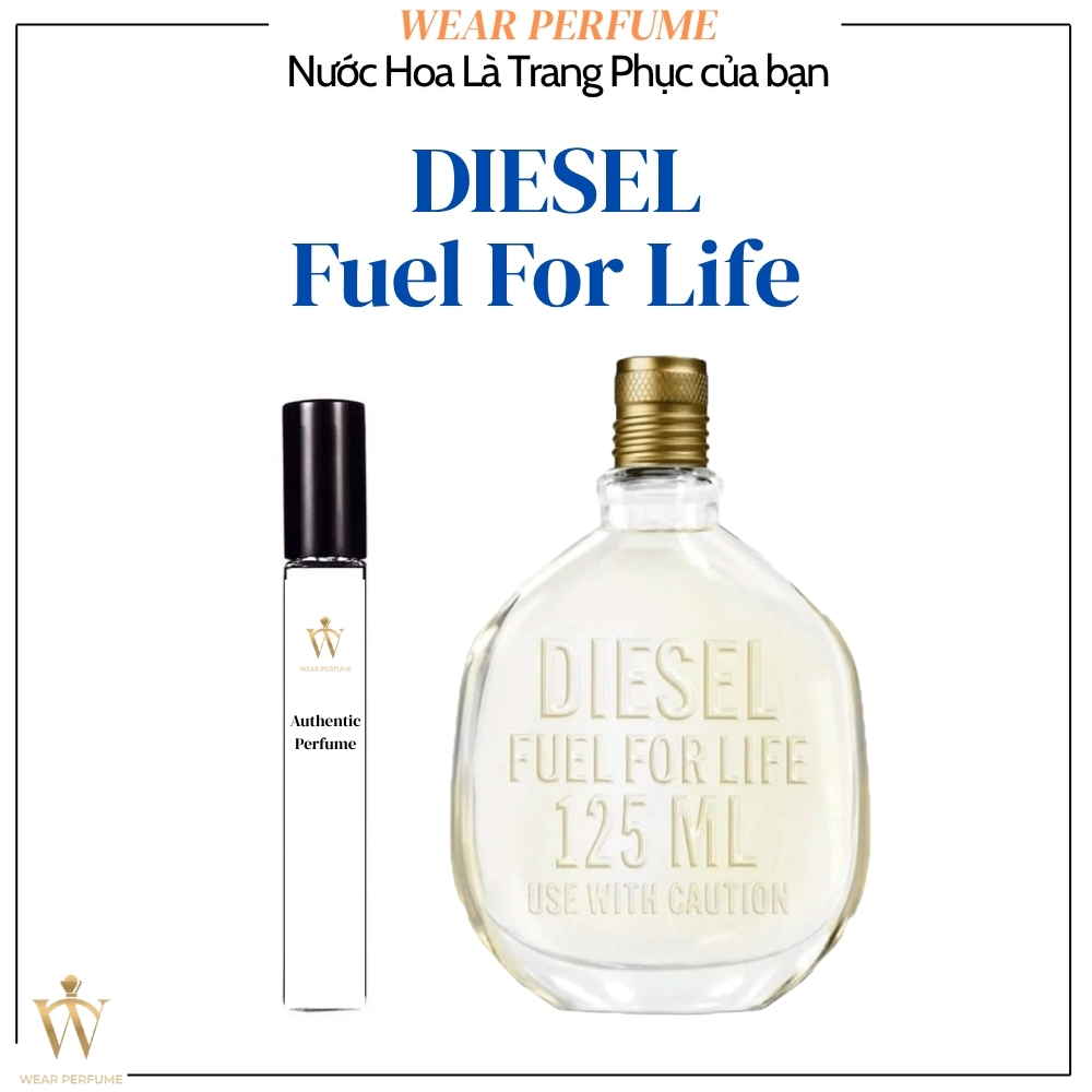 Fullsize 125ML - Nước hoa Nam Diesel Fuel For Life EDT - Wear Perfume