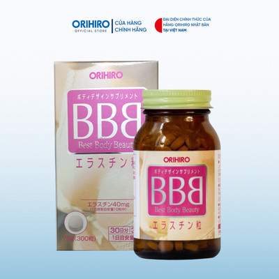 Viên uống BBB ORIHIRO Best Beauty Body tăng kích thước và săn chắc ngực hiệu quả, hộp 300 viên