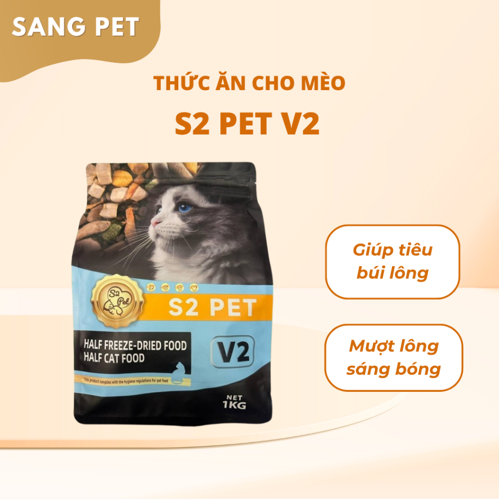 Hạt cho mèo S2PET V2 - 1kg/5kg