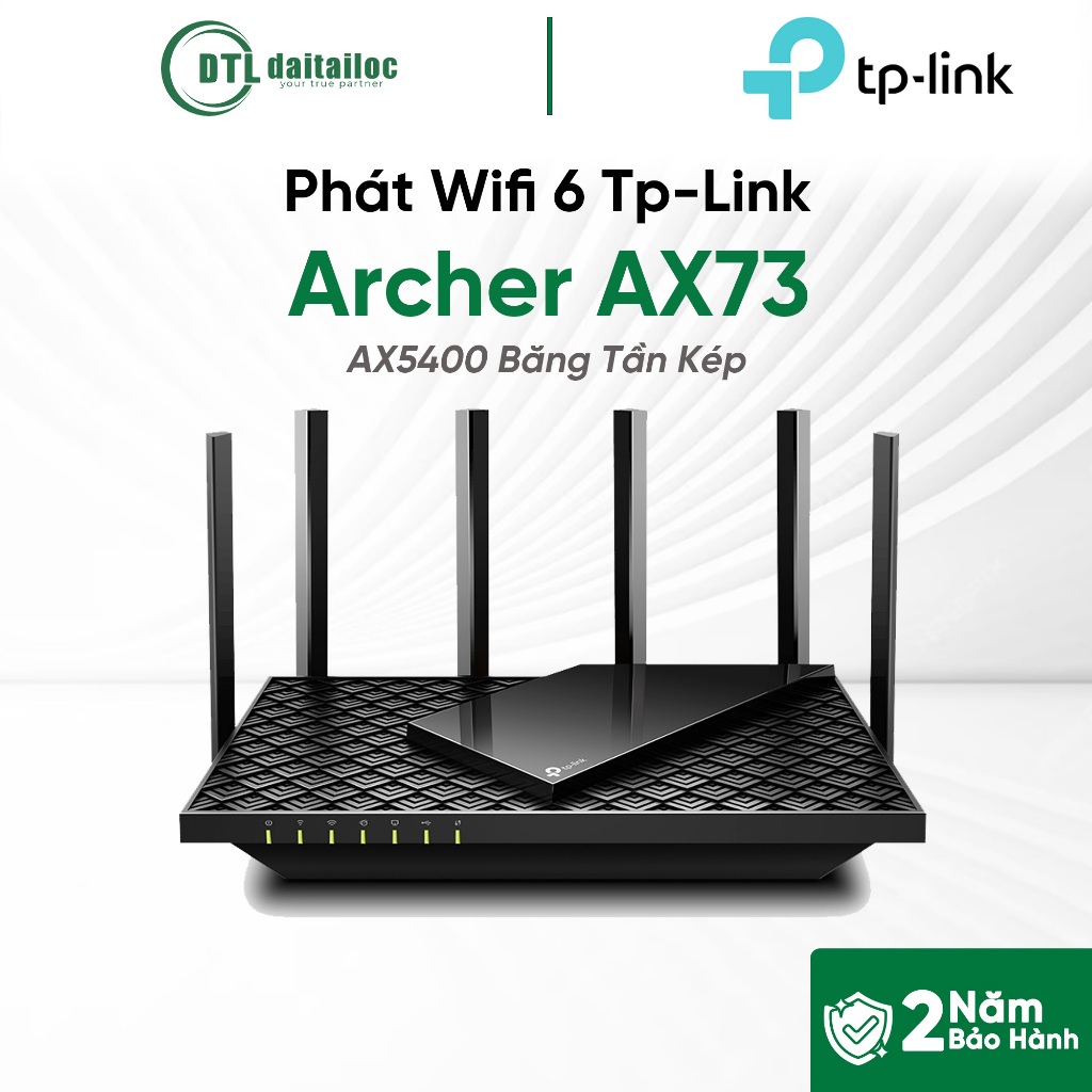 Phát Wifi 6 Tp-Link Archer AX73 AX5400 Băng Tần Kép | Chính Hãng | Bảo Hành 24 Tháng