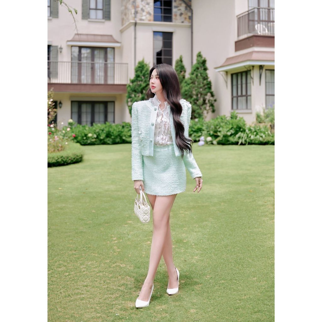 [KAYLE SET]Set đồ đi sự kiện thiết kế by DARLING DIVA, chất liệu tweed mềm mại, kiểu dáng sang trọng