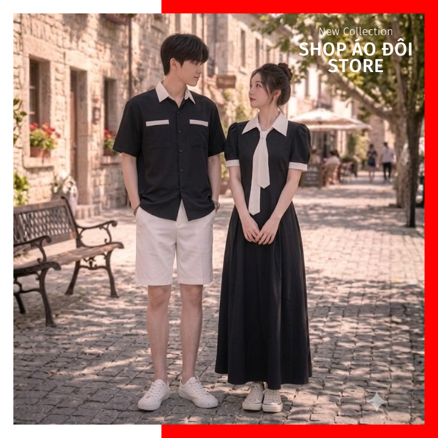 Set couple nam nữ - COUPLE SHOP - đồ đôi nam nữ set couple, đồ đôi đi biển , áo đôi nam nữ