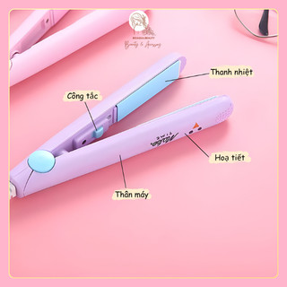 Máy Duỗi Tóc Mini Make Time Duỗi Tóc Và Uốn Cúp 2IN1 Tiện Lợi