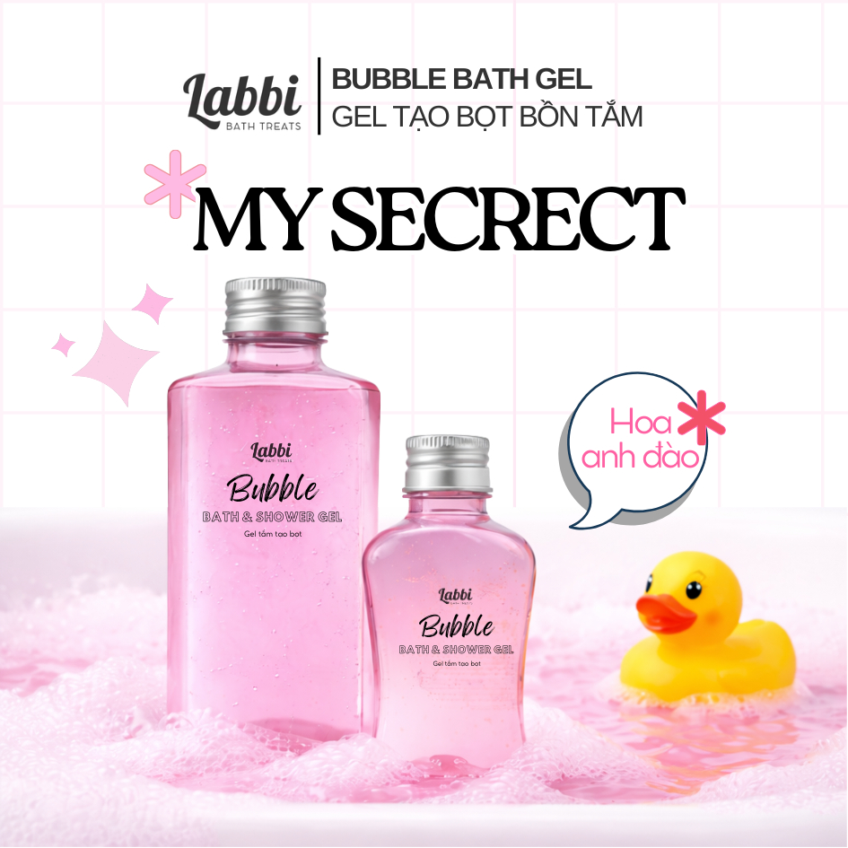 Gel tạo bọt bồn tắm MY SECRET [Labbi] Bubble Bath Gel