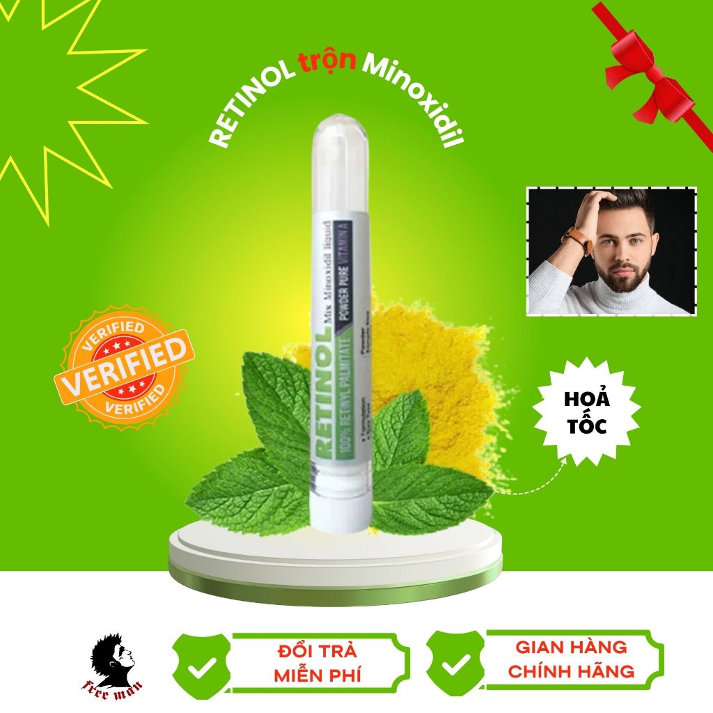 Bột Retinol Pha vào Minoxi-dil 5% Minoxi-dil 2% Giúp Mọc Râu Mọc Tóc Nhanh - Retinol Trộn Minoxi-dil