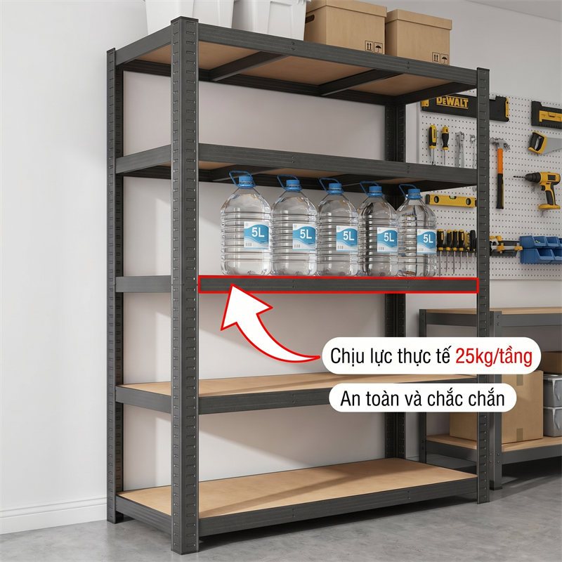 BMZAR Kệ sắt v lỗ Điều chỉnh chiều cao linh hoạt Kệ để đồ đa năng Tiện dụng hữu ích Lắp đặt không cần vít | BigBuy360 - bigbuy360.vn