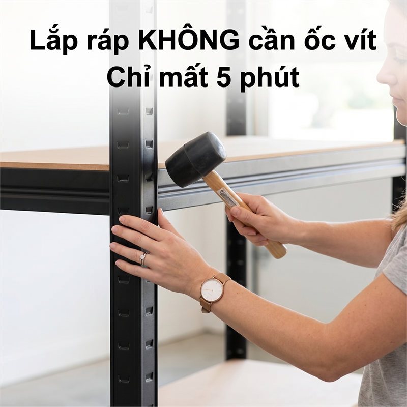 BMZAR Kệ sắt v lỗ Điều chỉnh chiều cao linh hoạt Kệ để đồ đa năng Tiện dụng hữu ích Lắp đặt không cần vít | BigBuy360 - bigbuy360.vn