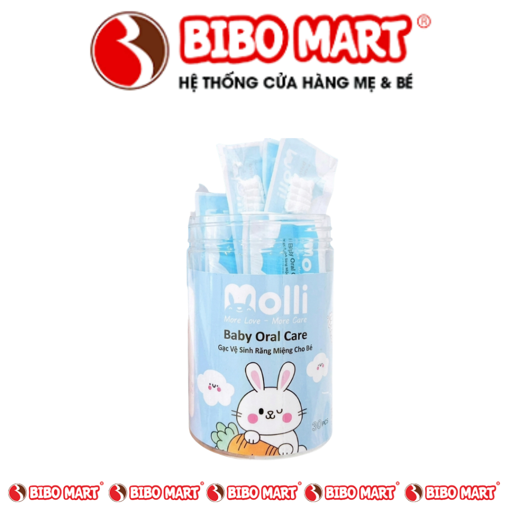 Rơ Lưỡi Tưa Lưỡi Tiệt Trùng Cho Bé Molli Hộp 30 Chiếc - Minn Store Shop Mẹ và Bé