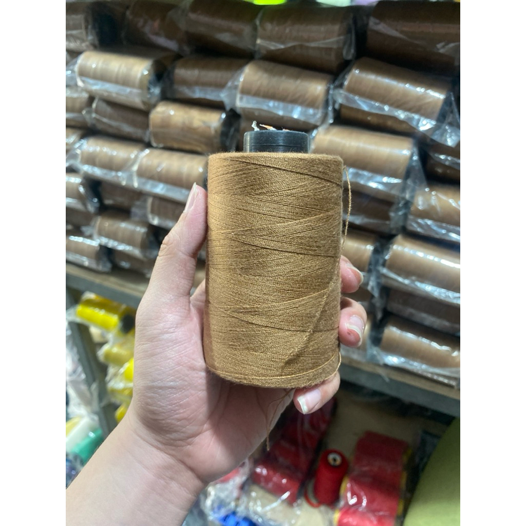 Chỉ may Nylon sợi số 2 màu Nâu Bò (Chỉ may jeans, balo, túi xách)