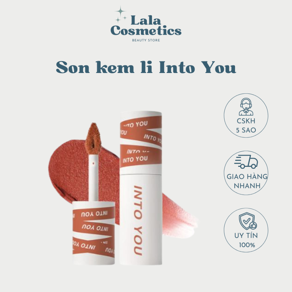 INTO YOU Son Kem Bùn Môi Lì Kết Cấu Mousse Son Môi Son Into You - Lala Cosmetic