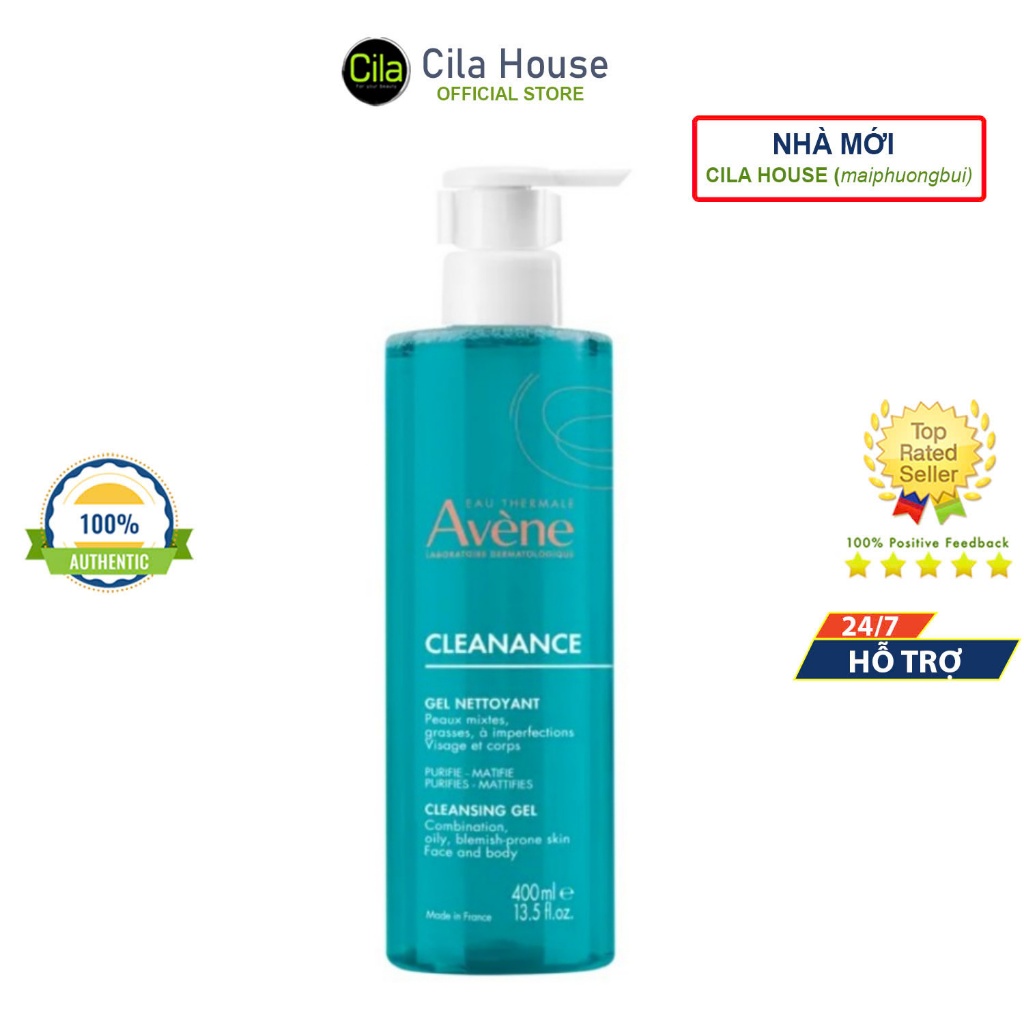 Sữa Rửa Mặt Avene Cleanance Gel cho da dầu mụn - Cila House