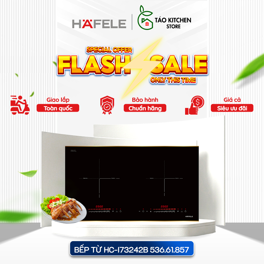 Bếp Từ Âm 2 Vùng Nấu Hafele HC-I73242B 536.61.857 Cao Cấp Chính Hãng Đức