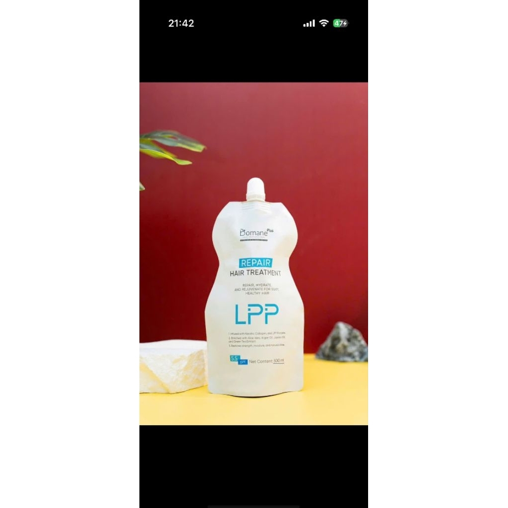 KEM Ủ XẢ PHỤC HỒI TÓC BOMANE PLUS LPP – CỨU TÓC HƯ TỔN CẤP TỐC