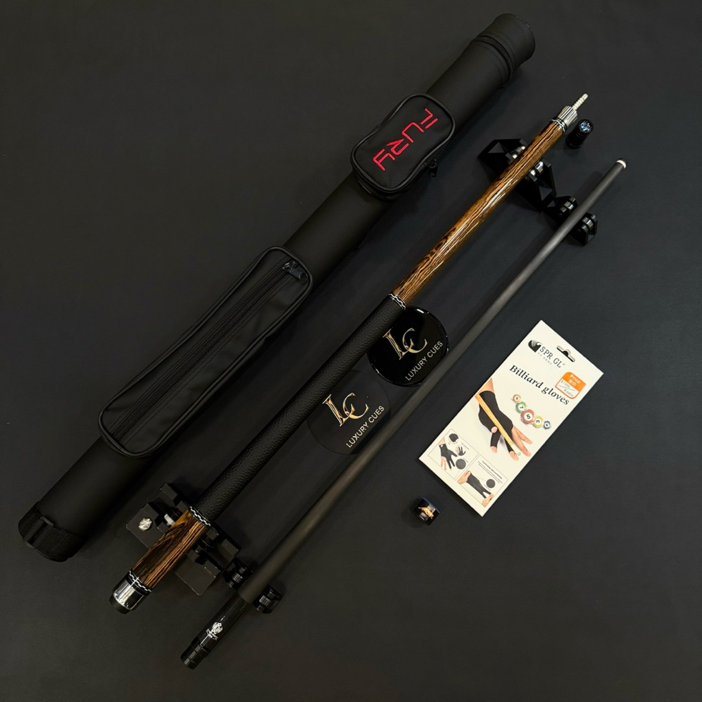 Cơ/Gậy Bida Lỗ/Pool Leadsuper Wood Gen 2 ngọn carbon Black Power (Kèm Đầy Đủ Phụ Kiện)