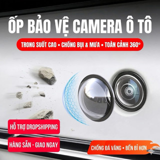 Combo 2-4 Kính Camera Lùi Ô Tô –Chống Xước, Chống Mờ Cam Sau, Bảo Vệ Camera Xe