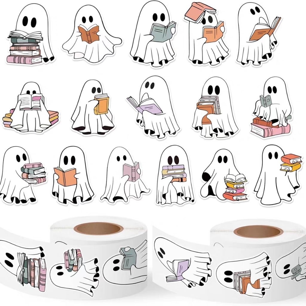 Cuộn 500 sticker Halloween