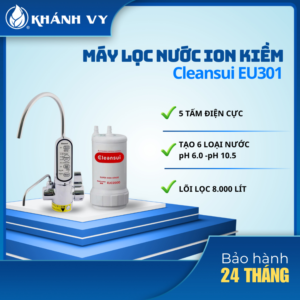Máy lọc nước ion kiềm Mitsubishi Cleansui EU301