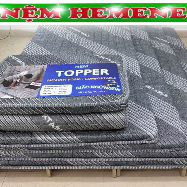 Nệm Toper cao su non american (ép tổng hợp) (Chính hãng BH 5 năm)