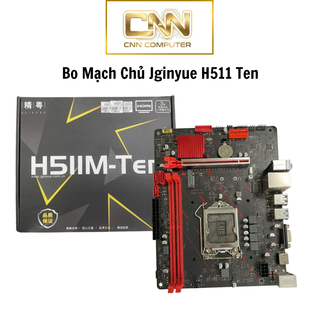 Main Jginyue H511 Ten Ổn Định, Phù Hợp Build PC Văn Phòng & Gaming Nhẹ