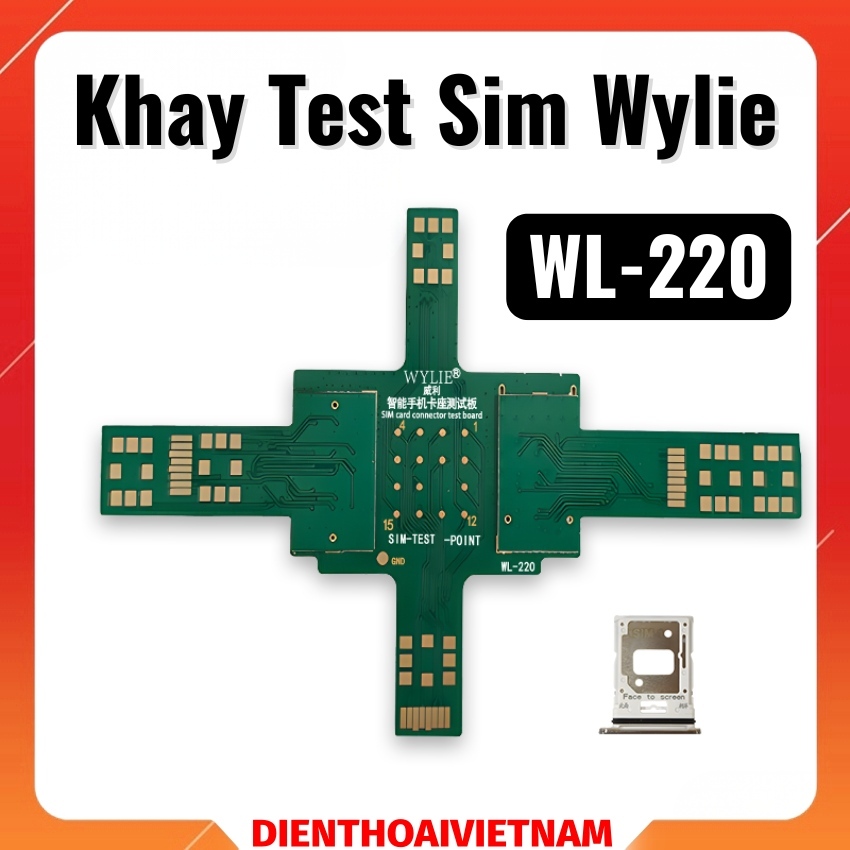Khay test Sim Wylie WL-220 chuyên dùng máy Xiaomi