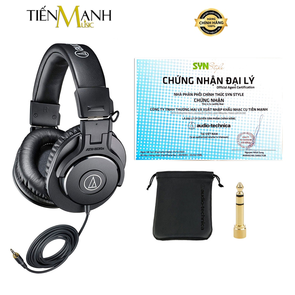 [Chính Hãng] Tai Nghe Kiểm Âm Audio Technica M30X - Studio Monitor Headphones Professional  ATH-M30X