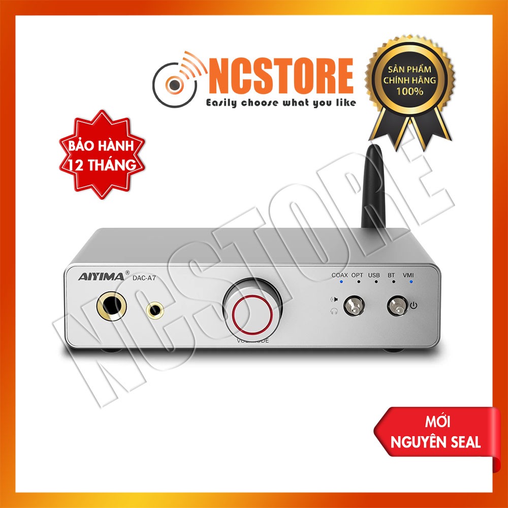 [NC] Desktop Bluetooth DAC/AMP AIYIMA DAC A7 | Chipset ES9038Q2M + OPA1612 x4 + QCC3084 + TPA6120A2 