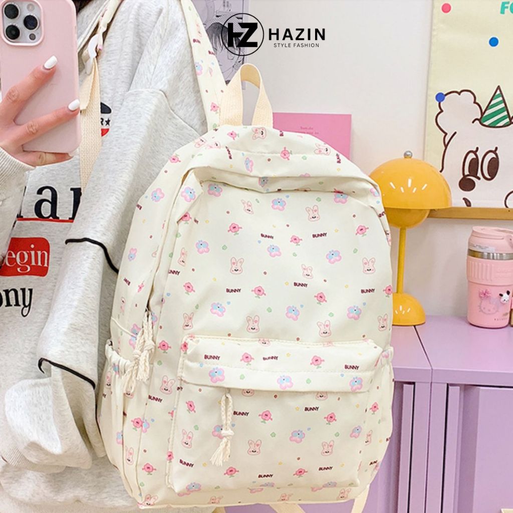 Balo da HAZIN Thời Trang  Ulzzang Hàn Quốc Nam,Nữ Chống Thấm Đựng  Vừa Laptop 16inch Đi Học Đi Chơi