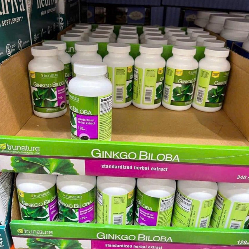 Trunature Ginkgo Biloba 120mg - Viên uống Bổ Não Ginkgo Biloba 120mg Trunature Mỹ