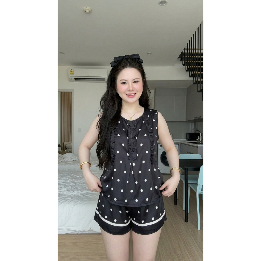 Set Pijama Sát Nách G2 Kim Thanh - Lụa Latin Cao Cấp Short Bông Áo Dây Quần Đùi Mát Mịn Size 40-75kg | BigBuy360 - bigbuy360.vn