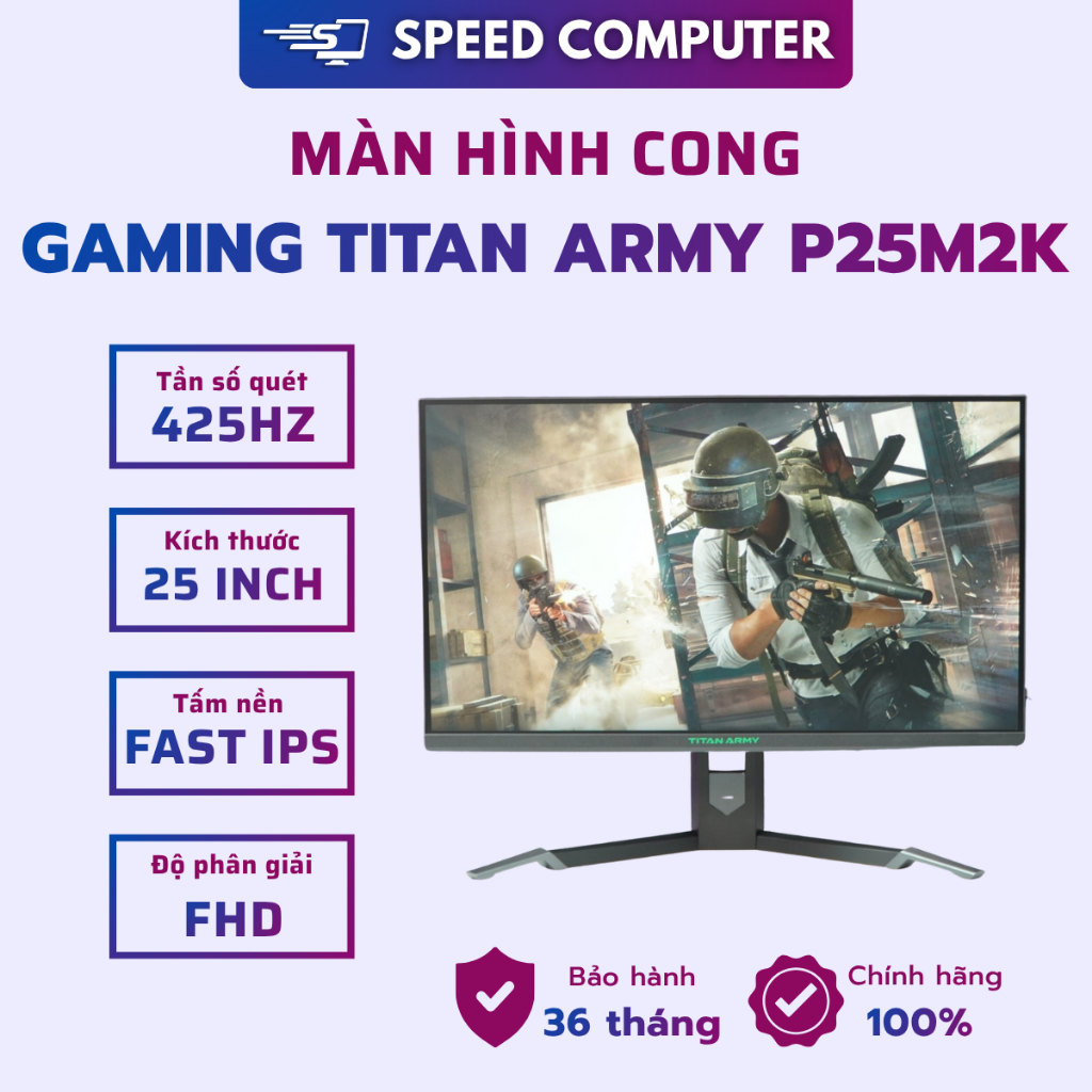Màn Hình Gaming TITAN P25M2K (FHD / 425HZ / FAST IPS ) Mới , Chính Hãng . BH 36 tháng