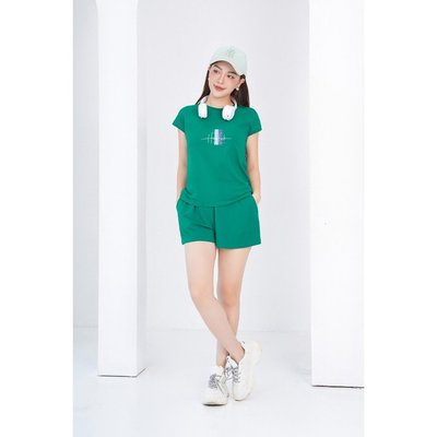 Bộ quần áo thun nữ dáng vừa NB26 in chữ Hawtick cotton Loza BH6297